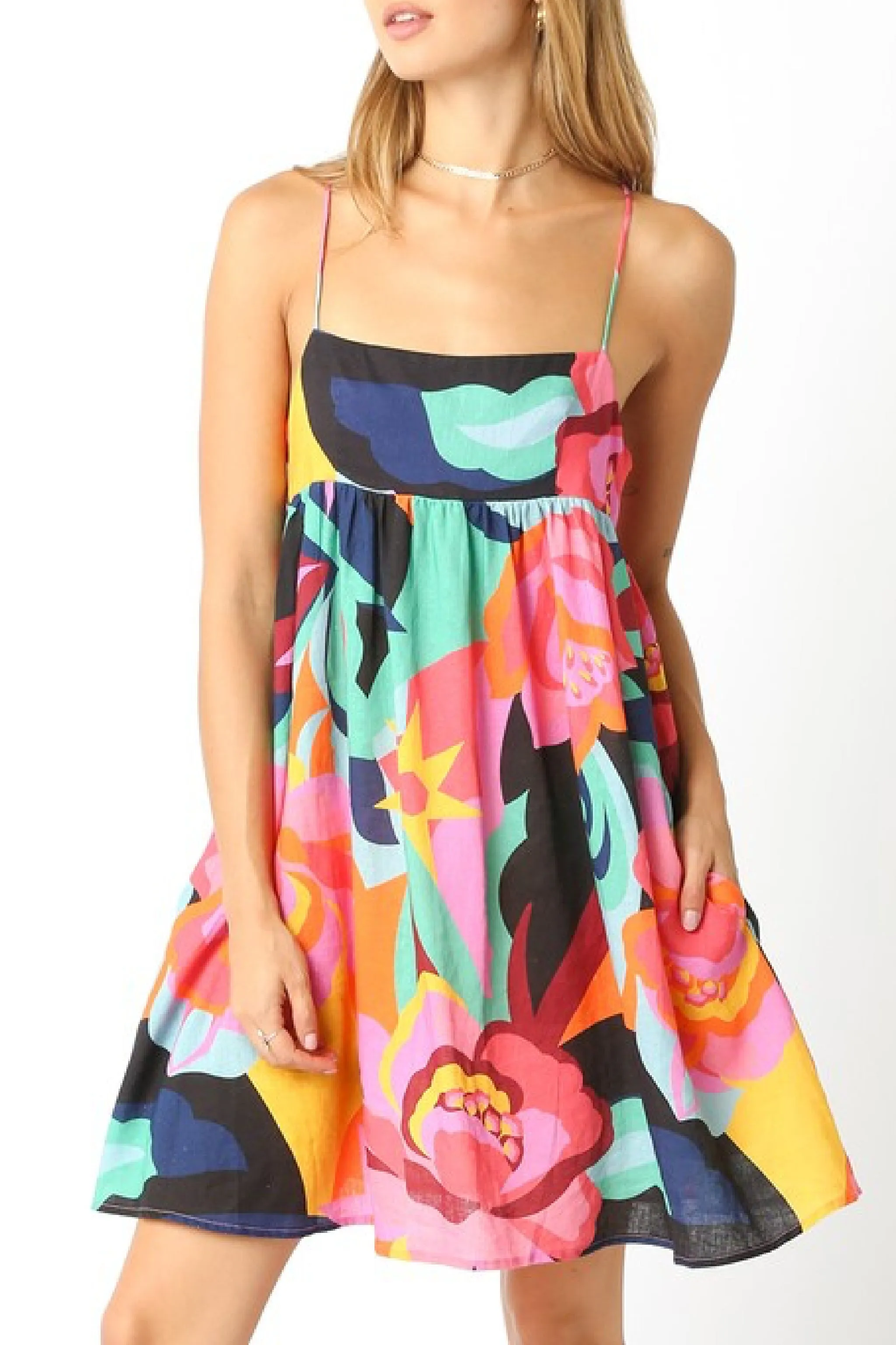 Waitlist 4/4 ♥ Sawyer Sleeveless Floral Print Mini Dress