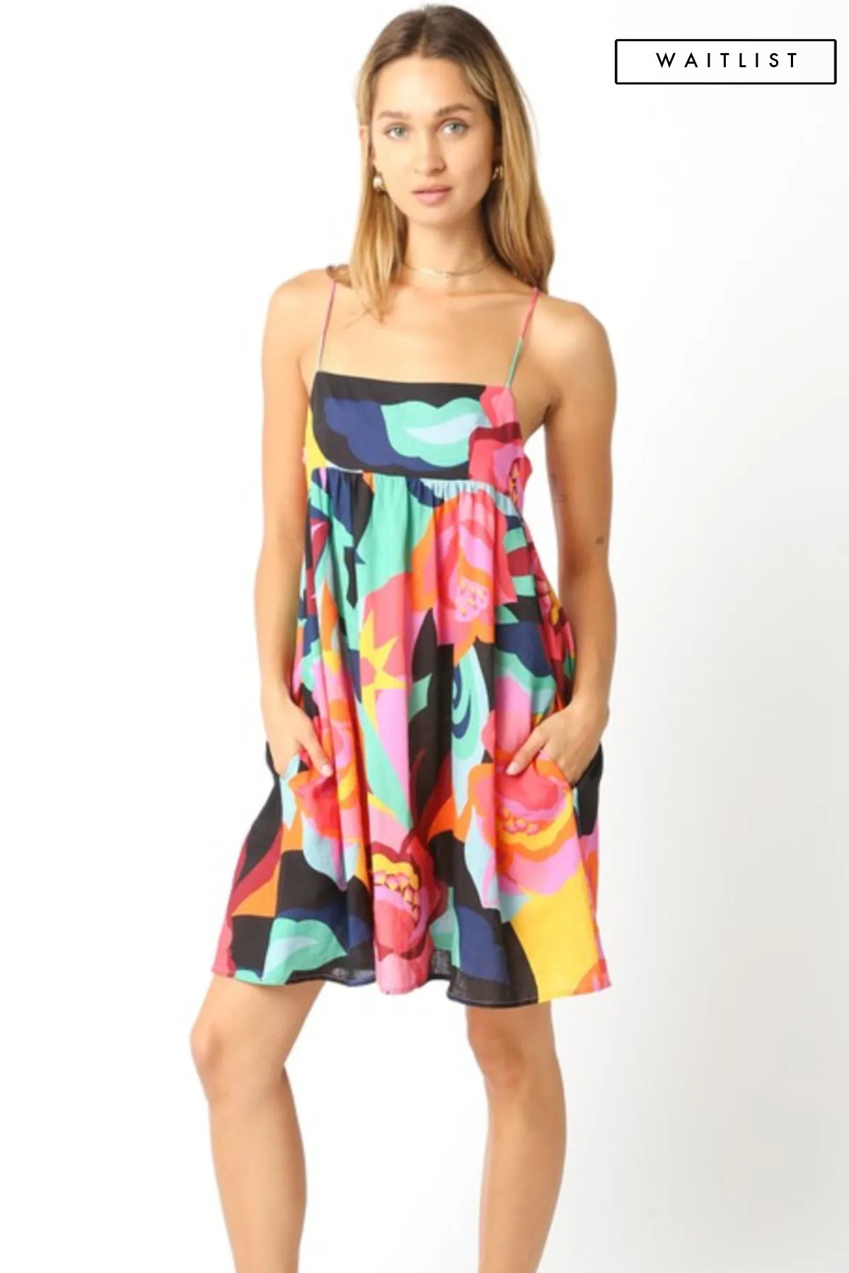 Waitlist 4/4 ♥ Sawyer Sleeveless Floral Print Mini Dress