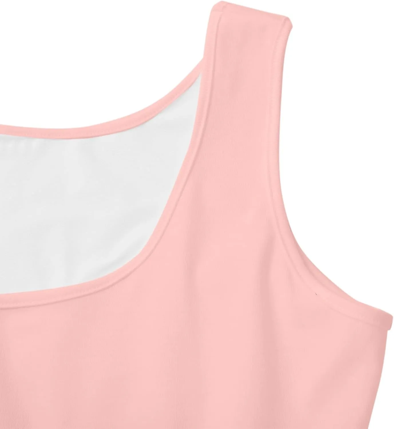 Women's Summer Dresses Scoop Neck Sleeveless A-Line Ribbed Knit Above Knee Tank Dress